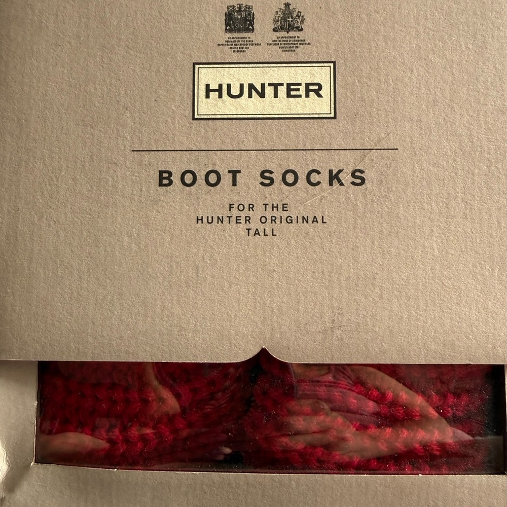Hunter Boots Red Boot Socks